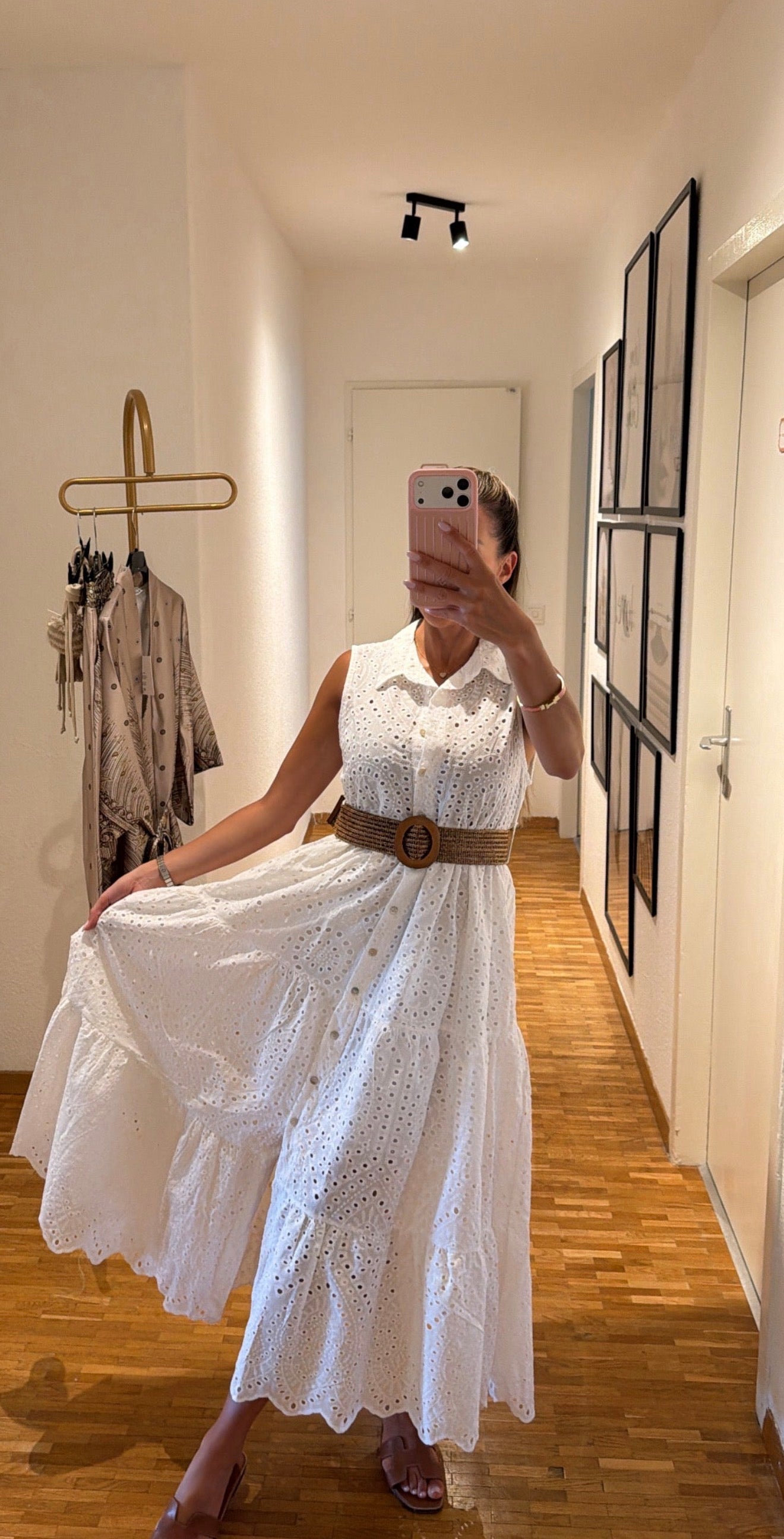 Robe avec ceinture