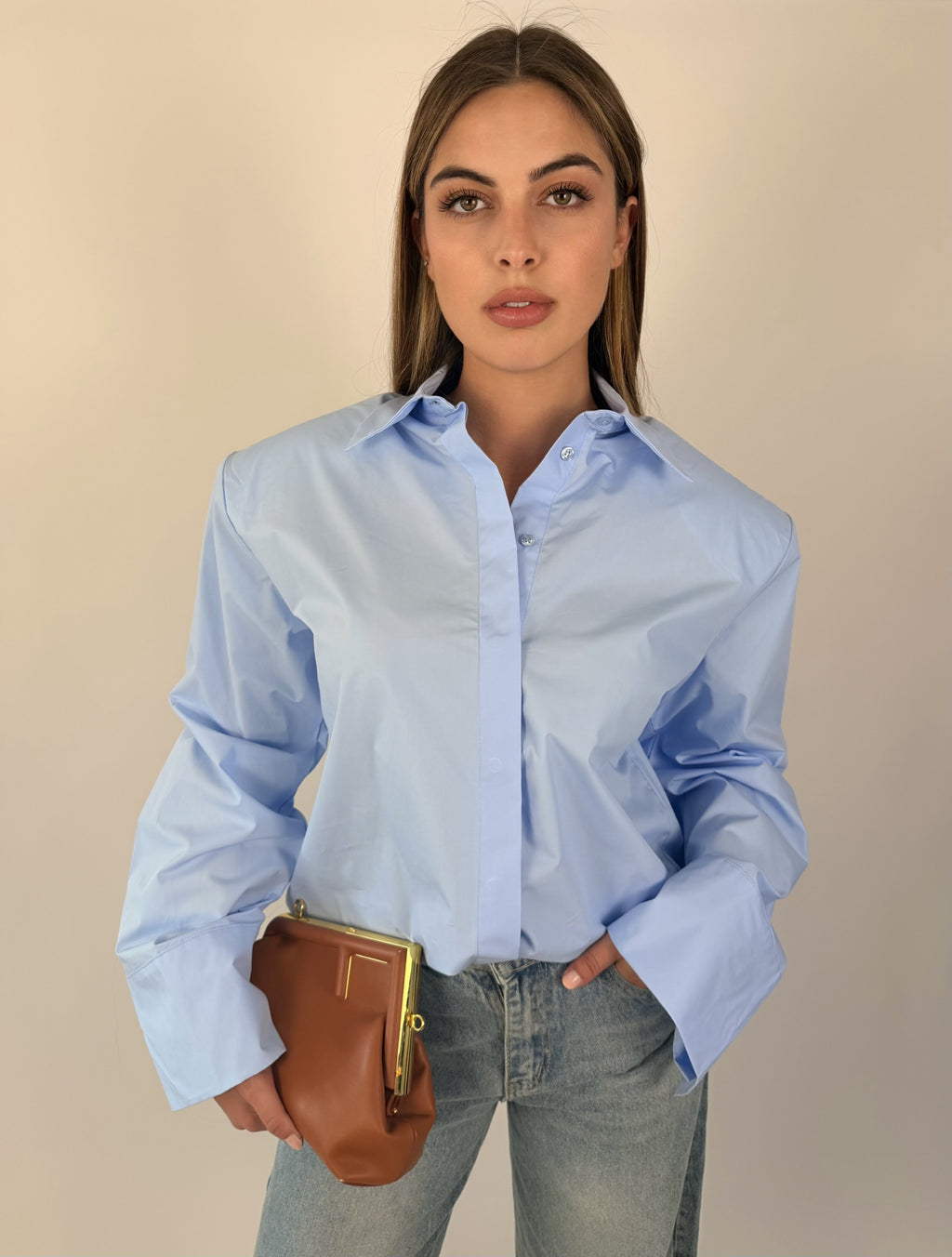 Chemise oversize épaulée