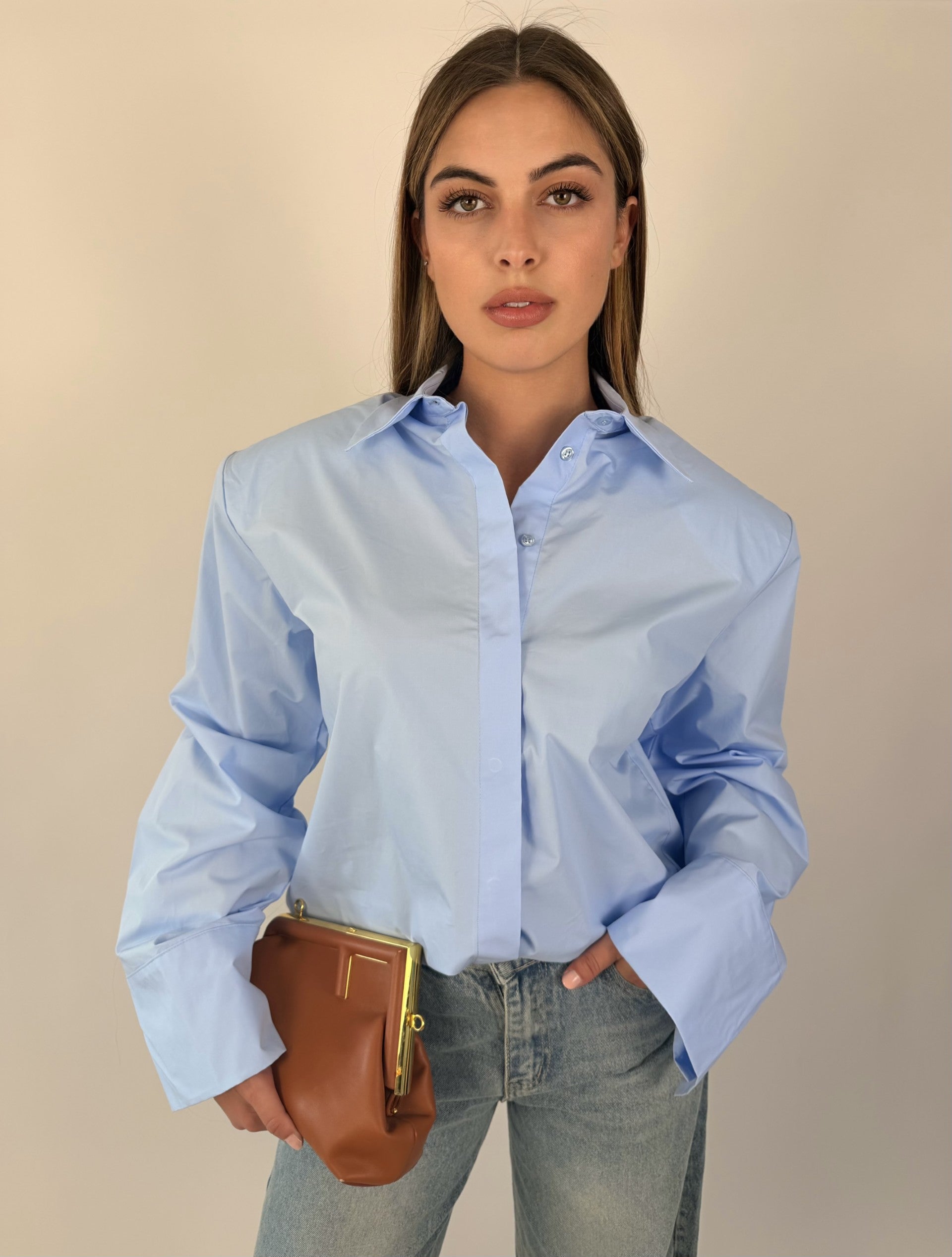 Chemise oversize épaulée