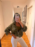 Bomber satiné vert