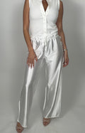 Pantalon satiné brillant