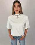 T-shirt oversize avec épaulettes