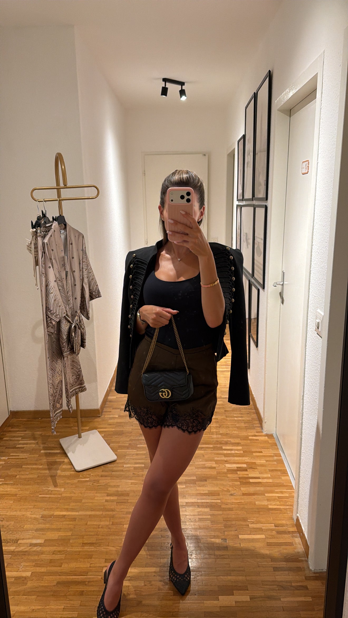 Short CHOCO dentelle