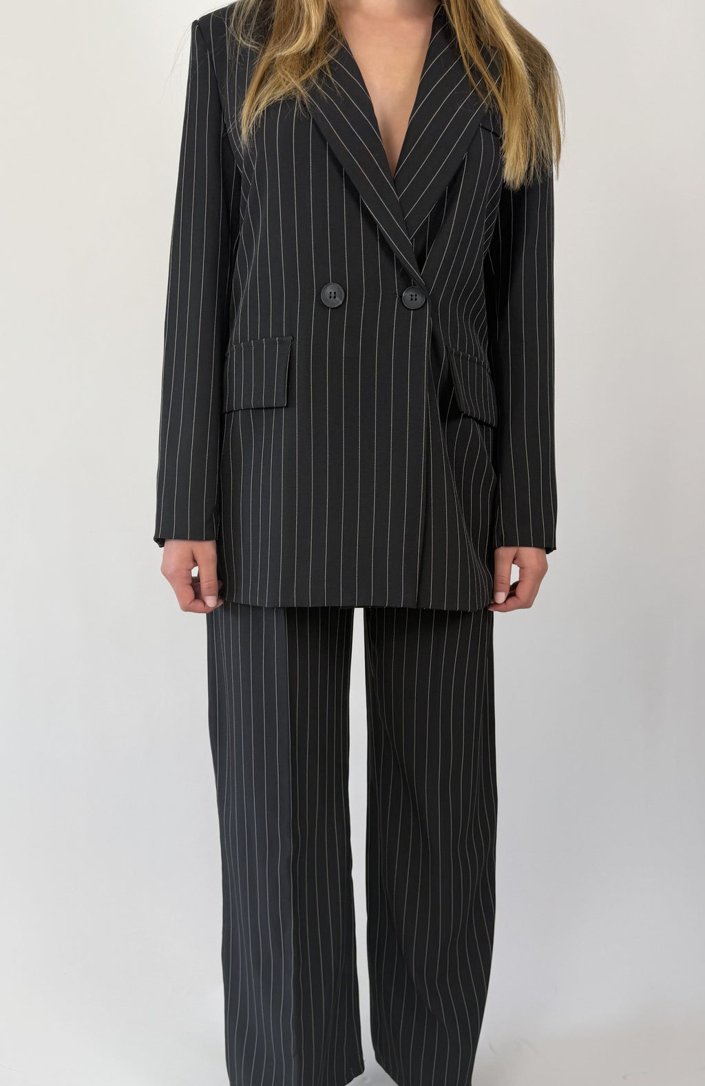 Tailleur élégance rayé