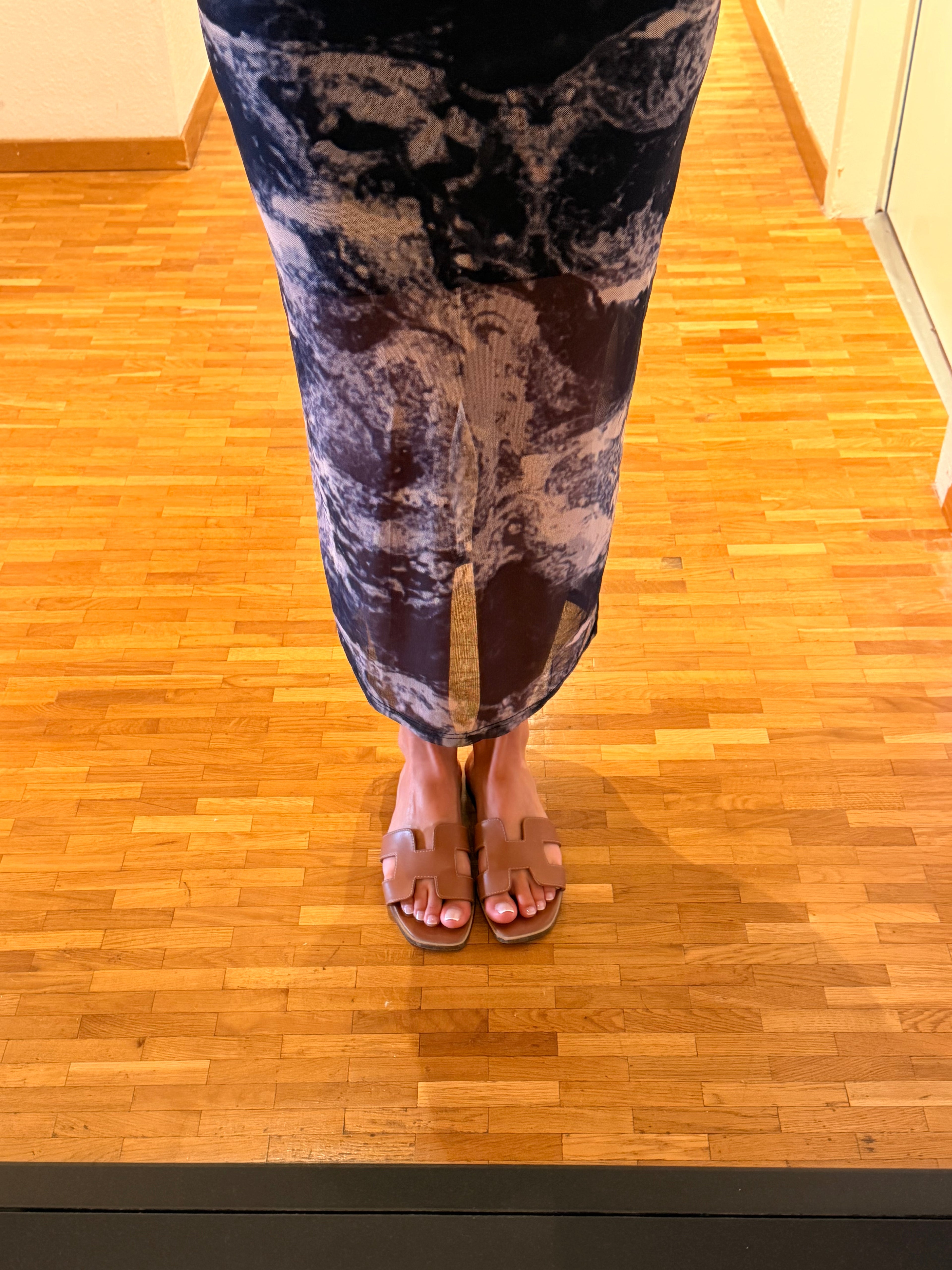 Robe longue avec ouvertures